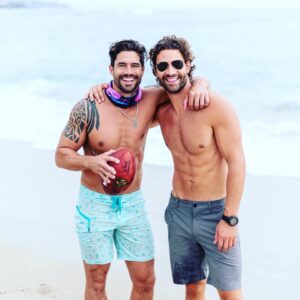 Aaron O'Connell Instagram - Throwing the deep ball with @iamjoelrush 🏈