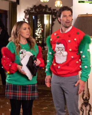 Aaron O'Connell Instagram - Grab your favorite crazy aunts and uncles and watch #BlendingChristmas this Sunday Dec. 12th at 8/7c on @lifetimetv 🎄🎅 #ItsAWonderfulLifetime (ugly Christmas sweaters optional but highly recommended)