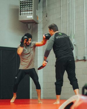 Aaron Pico Instagram - Good day of work. 🥊

📸 @_kairos_creations_