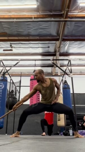Aaron Toney Instagram - Had so much fun yesterday that I wanted to share a longer video of the session. Still loads more variations but I’ll leave this here to sort threw for now. #sword #japnaese #culture #movement #flow #action #actiondesign #poc #black #anime #kenshin #himurakenshin #fitness #cores #speed
