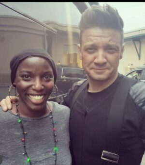 Aaron Toney Instagram - #tb with more of our awesome team on #wakandaforever with Janeshia Ginyard @hollywoodladyj 💃🏾😎🇯🇲👏🏾

I’ve known Janeshia for more than 10 years. It’s great to see her get to shine with the Dora. Thank you for your support and professionalism on the latest outing. Continue to leave your mark on the world. ☺️🙏🏾

#stunts #action #marvel #poc #blackpanther
