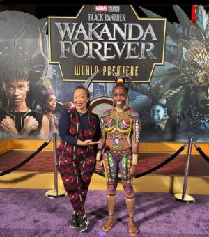 Aaron Toney Instagram - #tb with more of our awesome team on #wakandaforever with Janeshia Ginyard @hollywoodladyj 💃🏾😎🇯🇲👏🏾

I’ve known Janeshia for more than 10 years. It’s great to see her get to shine with the Dora. Thank you for your support and professionalism on the latest outing. Continue to leave your mark on the world. ☺️🙏🏾

#stunts #action #marvel #poc #blackpanther