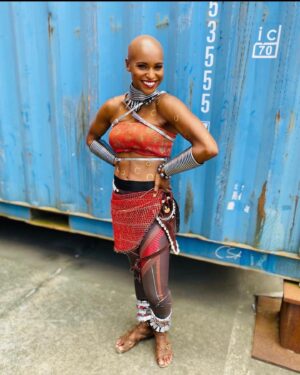 Aaron Toney Instagram - #tb on #wakandaforever with the amazing soul Ivy Haralson @ivy_titanium 

What can I say. She is such awesome energy to be around and she did never without a smile. Thank you Ivy. Continue to shine. And thank you for all your hard work, as a Dora, an Okoye dbl, and Midnight Angel 🔥💪🏾

#stunts #action #marvel #poc #culture