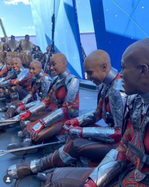 Aaron Toney Instagram - #tb on #wakandaforever with the amazing soul Ivy Haralson @ivy_titanium 

What can I say. She is such awesome energy to be around and she did never without a smile. Thank you Ivy. Continue to shine. And thank you for all your hard work, as a Dora, an Okoye dbl, and Midnight Angel 🔥💪🏾

#stunts #action #marvel #poc #culture