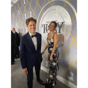 Aaron Tveit Instagram - The Tony’s!!

Finally waking up in Vancouver after a very special weekend celebrating this incredible Broadway season! Congratulations to every artist who contributed to this year in theatre. 

Much gratitude to the @thetonyawards and @cbstv for having me be a part of the evening!

And special thanks to @jasonrembert and @berluti for the style!!

HMU: @natashaleibel 

#tonyawards2022