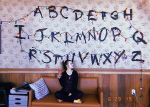 Abbie Cobb Instagram - Working at Netflix today. The upside down has never felt so good 🍸