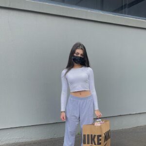 Abby Bergman Instagram - I was invited by @twobirdstalking and @nike to share my thoughts on woman in sport and other gender equality issues. As a bonus for sharing something I’m so interested in I was rewarded with an amazing shopping spree at Nike! 
I’m so in love with my new shoes and clothes. I can’t wait to share them with you on socials.
Thank you so much @twobirdstalking for these two incredible experiences.