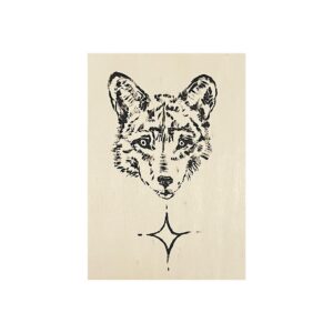 Abby Corrigan Instagram - wolf spirit on wood , by me