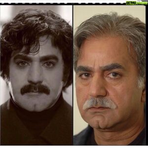 Abdollah Eskandari Instagram - گذرزمان به وسیله گریم سه بعدی.  بزرگمرد سینمااستادپرویزپرستوئی عزیز