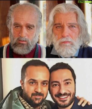Abdollah Eskandari Instagram - Make up by @babak.eskandari  @navidmohammadzadeh  @ahmadmehranfar  #makeupartist  #actors