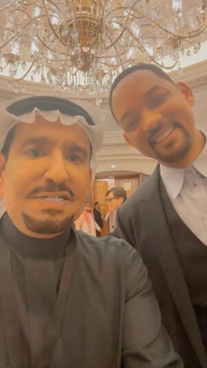 Abdullah Al Sadhan Instagram - تكريمي في مهرجان البحر الأحمر السينمائي ومقطع بسيط مع النجم العالمي ويل سميث ,