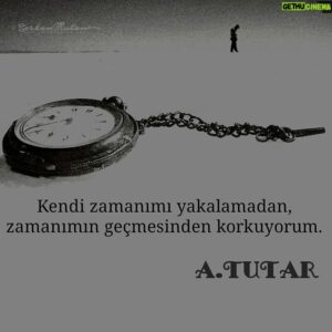 Abdurrahman Tutar Instagram - Kendi zamanımı yakalamadan, zamanımın geçmesinden korkuyorum. 
#atutar #atutarr 
Fotoğraf: @serkanmutan @sermestdunya