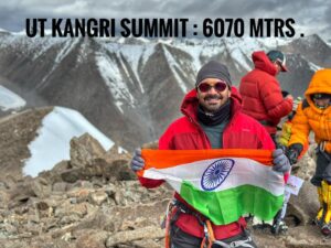 Abhinav Shukla Instagram - Successfully Summited UT Kangri (6070 mtrs) on 29th July at 0900 hrs . Special thanks to @mingmadai8000er and myself. 😀.. To my family and @rubinadilaik for believing in me & @cho_expeditions 🙏🏻