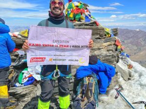 Abhinav Shukla Instagram - 2 Weeks 2 Summits !  Ut Kangri (6070) Kang Yatse II (6250) . 💪🏼 A big thankyou to my family.  Thankyou @coleman_india_ @rocksportindia  #byot. @jaggabrar__1