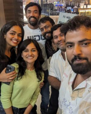 Abhirami Bose Instagram - *Gratitude and appreciation post*

1&2- Phoenix is the best thing that happened to me this year. I can't be thankful enough but I'll still thank a few people who contributed greatly to my experience.
Thank you @vishnubharathanvb @midhun_manuel_thomas sir @knrinish sir for giving me Anna. It was an absolute privilege to play her.

3. I can say so many things about @thechandhunadh but most importantly thank you for being the most supportive co-actor. It would've been really tough for me to play Anna otherwise and Freddy-Anna wouldn't have been loved by people if you weren't so giving.

4. Most beautiful @ashaaravind85 Asha chechi. We had such little time together on set still we bonded so much so soon. I'll always cherish our walks, laughs, songs and our day at the Thalaserry beach. Thank you for being there and taking care of me when I fell sick, chechi.

5. Jas chechi. I don't know what I would've done without you. A few days into the shoot, I used to begin my day on set by hugging her. Most loving, calming energy around me. Thank you for the love.

6. Alby sir thank you for being so warm and encouraging all throughout. Thank you for making Anna look and feel beautiful. 
You have the kindest team!!

7. Rahul cheta!
Even though you are a year younger than me, you felt like an older brother from the start.
Rithin thank you for making me laugh. Rahul Cheta, you too!
The whole AD team, Midhun, Gokul, Richu, Vishnu. Such kind boys.

8. Dino, Anees ikka, Sajith cheta, Jas chechi, missing Ikhlas, Junaid in the picture. Thank you for making Anna look good and for such a happy time.

9. I didn't get to share screen space with Aju sir and Nilja chechi but it took just one post-release event to get to spend a memorable time together. Made me realise that no matter how vast their body of work is, at the end of the day we are all just actors trying and wanting to do good work.

So many more people to thank. Anoop sir, Bhagath sir, Kishore cheta and team, Paul, Prasanth cheta, Richard and many many others, the whole team of Phoenix who made me feel comfortable and safe and happy in the newest atmosphere then, which now in retrospect felt like a peaceful home.❤️