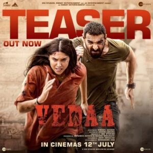 Abhishek Banerjee Instagram - Iss jung ka ek hi maqsad hai, nyaay haasil karna! 
Are you ready? 

#VedaaTeaserOutNow. (Link in bio)

Releasing in cinemas on 12th July.

@thejohnabraham @sharvari @tamannaahspeaks @nikkhiladvani @onlyemmay @madhubhojwani @shariq_patel @minnakshidas @aseemarrora @zeestudiosofficial @emmayentertainment @johnabrahament @zeemusiccompany @zeecinema