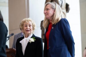 Abigail Spanberger Instagram - Today, I was honored to escort Holocaust survivors to the @HolocaustMuseum Days of Remembrance ceremony at the U.S. Capitol. May today be a reminder to honor the millions of murdered men, women, and children, keep survivors' stories alive, and combat the rise of antisemitism.
