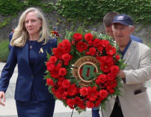 Abigail Spanberger Instagram - Yesterday, I was honored to join World War II Veterans at the @DDayMemorial in Bedford, Virginia to commemorate the 80th anniversary of D-Day. Our nation owes a debt of gratitude to these brave soldiers — including Virginians from the 116th Infantry Regiment, 29th Division.