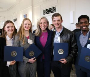 Abigail Spanberger Instagram - This year, my office nominated 39 outstanding young Virginians to U.S. service academies! I was proud to honor this hard-working, dedicated group — and commend them for their selfless desire to serve their country. Your futures are incredibly bright!