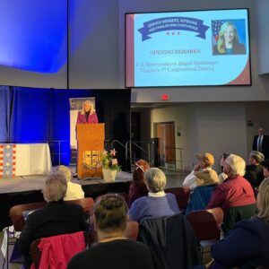 Abigail Spanberger Instagram - Virginia has a proud record of military service — and it is on all of us to make sure our local heroes receive the support and acknowledgement they deserve.

Thank you to Encompass Community Supports for hosting today’s event in Culpeper to help make sure Virginia Veterans are aware of the resources offered to them and for inviting me to be a part in honoring several local Vietnam Veterans and spouses.