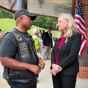 Abigail Spanberger Instagram - Today, I was honored to share a few words to recognize the brave Virginians who gave their lives to protect our freedoms. Thank you to the Potomac Region Veterans Council for having me at this morning’s Memorial Day Ceremony at the National Memorial Cemetery at Quantico.