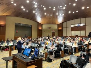 Abigail Spanberger Instagram - I always enjoy returning to my alma mater to speak with the next generation of leaders at UVA. I was so impressed by this group of @UVABatten students, and I thank Professor Warburg for inviting me.

Go Hoos!