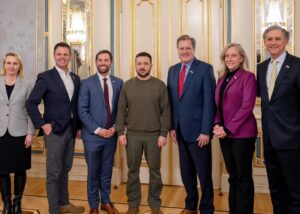Abigail Spanberger Instagram - I visited Ukraine with a bipartisan group of colleagues from the U.S. House Intelligence Committee to meet with President Zelenskyy and Ukrainian leadership.

The Ukrainian people are fighting fiercely against Putin’s invasion. While in Kyiv, I visited the Wall of Remembrance of the Fallen for Ukraine to pay respect to those who have died fighting for their freedom.

The United States must continue leading our allies in support of Ukraine’s fight for sovereignty and for democracy in Europe.