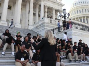 Abigail Spanberger Instagram - I was glad to welcome students from Commonwealth Attorney Anton Bell’s Junior Commonwealth’s Attorney Program to the U.S. Capitol today! Thank you for bringing your questions and your enthusiasm.

I hope you enjoy the rest of your time in our nation’s capital!