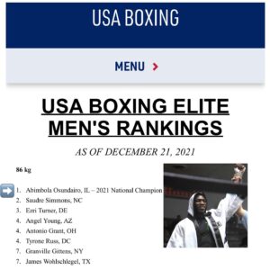 Abimbola Osundairo Instagram - All glory be to the Almighty
#1 boxer in the whole United States. Although this is a huge accomplishment, one that only a very tiny percentage of people can achieve, it is nothing compared to what the Almighty has in store. And I have a great team!!! 
If you think and believe it, you can achieve it. Put the Almighty first.

#boxing #nigerianbrothers #boxer #fight #osundairobrothers #boxeo #ibeennice #amazing #almighty