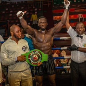 Abimbola Osundairo Instagram - Introducing your new WBC Continental Champion, Space Osundairo. We thank everyone for your support and love leading up and after this victory. We love you all and we love GOD. All praises to the most high 🙌🏿🙏🏿. We are the champions babyyyyyyyyy 🥇🥇🥇🥇🥇🏆🏆🏆🏆🏆🏆