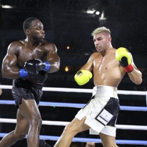 Abimbola Osundairo Instagram - #NEXTGEN2 — 𝐅𝐈𝐆𝐇𝐓𝐄𝐑 𝐎𝐅 𝐓𝐇𝐄 𝐍𝐈𝐆𝐇𝐓 @team_abel 🔥🥊 Abimbola “𝐒𝐏𝐀𝐂𝐄” Osundairo #NoMoreTalk #McbroomGib

📌 𝗙𝗼𝗹𝗹𝗼𝘄 @nextgenboxing.tv for more boxing news and content!

📸: @hoganphotos 
#nextgenboxing
#nextgeneration
#nextgen