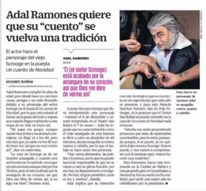 Adal Ramones Instagram - Que regalo al alma ha sido esta experiencia de montaje teatral. El profesionalismo de todos, pero sobre todo la entrega y energía. La vida nos tiene regalos y en lo personal Dios me ha dado muchos… Bellos, sinceros y sobre todo llenos de recompensas: aplausos, risas, y reconocimientos. Pero nada vale más que un detalle mayúsculo en especial: SUEÑOS CUMPLIDOS! 

Si en esta vida no haces nada por cumplirlos, tu paso por aquí será ser solo espectador! 

Busca cumplirlos, hasta el más mínimo de ellos… Ve tras esa estrella! Vamos! 

No importa que tan lejana se encuentre, ve por ese sueño. Pero recuerda que la recompensa verdadera, no está en tocar la estrella, es quien te acompaña y con quien o quienes vives al máximo! 

Gracias Dios, te agradezco cada detalle con el que me despiertas cada día. 

Estamos vivos!!! Aprovecha ese regalo!