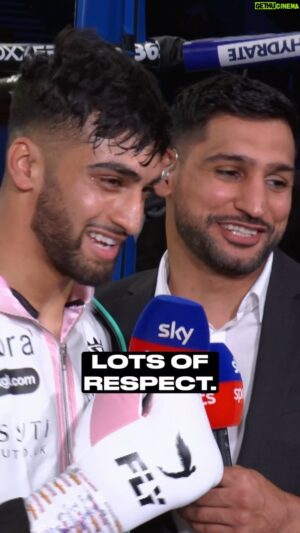 Adam Azim Instagram - The special bond between @amirkingkhan and @adam.azim1 🥹🤝

Once an idol, and now a friend and mentor… 🙏

#PetitjeanAzim | 18.11.23 | The Halls, Wolverhampton | @skysportsboxing