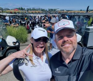 Adam Bartley Instagram - The incredible folks @firsttechfed raised over $1.5 million this last weekend for Children's Miracle Network.  I'm so happy to have been invited to be apart of such an important event.  The golf I produced alongside  @therealkateesackhoff however.... was NOT important.  Many balls were lost.  For a great cause. Thx to my buddy Jason for making the weekend such a blast.