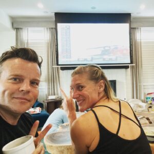 Adam Bartley Instagram - This is how we @f1 Saturday morning quailes for the Monaco Grand Prix.  The heartbeat of F1. Who's going to Austin Grand Prix this year?! 😏@therealkateesackhoff