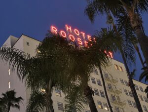 Adam Bartley Instagram - Night swim at the Roosevelt watching an all time classic with my oldest friend around. 15 years in Hollyweird now.. Maybe i do love this town.
