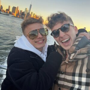 Adam Beales Instagram - 18 November 2021…the day I met my soulmate. 2 years later and I couldn’t be happier living life with you. Thanks for being my rock, my safe place, my everything. Happy 2 year anniversary @d01minic and here’s to many more!🥂♥️✨