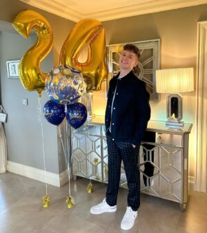 Adam Beales Instagram - 24 laps around the sun = COMPLETE ✅🎂💫