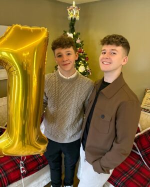 Adam Beales Instagram - Happy birthday little bro! ♥️🎂🎉 @callumbyt (HE’S FINALLY GROWN EYEBROWS GUYS!!!!)