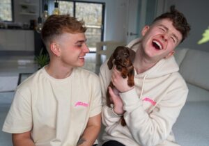 Adam Beales Instagram - Introducing our little baby boy 🐶 Everyone say hello to Rocco ♥️