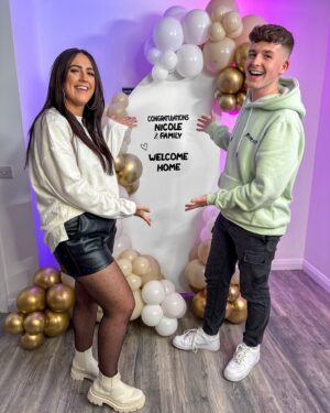 Adam Beales Instagram - Meet Nicole, mother of 2 beautiful kids, striving to get onto the property ladder…

I've helped her and her partner out of their parents’ bedrooms by finding a new rental property and paying for her rent for an entire year!🏡 This will give Nicole and her family the chance to save up for a deposit on their dream home 🌟♥️

HOWEVER, I couldn't just surprise her the usual way! I made her think that she was competing against other contestants (who were really just paid actors) in a series of extreme challenges. Find out on Sunday to see how Nicole got on and what happened when I told her that she won all along! LOL! 🎉✨