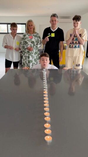 Adam Beales Instagram - WHO CAN BLOW OUT THE MOST CANDLES?? 😂 #reels