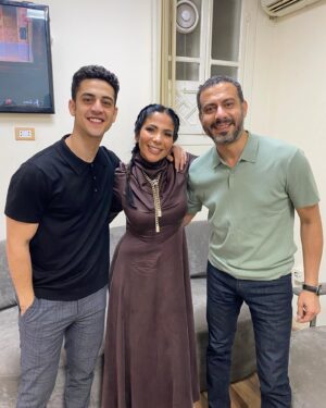 Adam El Sharkawy Instagram - Last night thank you @elhekayashow for having us it was a blast! And thank you to @monazakiofficial and @fegoooo for everything you do. Can’t wait to try some ox tail 😂