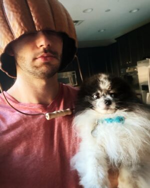 Adam Hagenbuch Instagram - Don’t forget to wear the proper covid protection during thanksgiving with your family.
.
.
#thanksgiving #covid #dog #pumpkin #pumpkinhelmut #pumpkinbucket #pumpkinpie #pumpkinspice #pumpkinpatch #pumpkindog #pumpkinlife