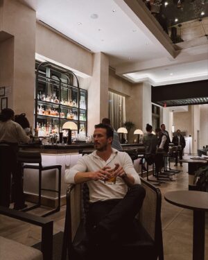 Adam Huber Instagram - Great drinks, great food, great hotel, and even greater company. Thank you @thompsonsavannahga 🥃