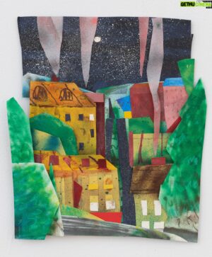 Adam Lucas Himebauch Instagram - Three smalls works from Adam’s exhibition currently on view at @ceysson_benetiere.

“When I construct these collages I often think about stage design and the painted backdrop. It’s as if I’m Picasso assembling the paper models used in Parade or David Hockney putting together designs for an opera. It’s important for me to believe I know everything and nothing at the same time. -Adam Himebauch”

See these (and much more) during Adam’s Never Ever Land project on view in NYC until March 16th. Currently approaching 11 straight days of sustained meditation! -Sydney