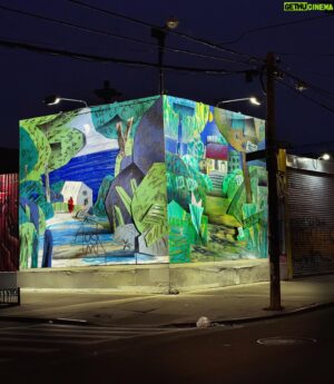 Adam Lucas Himebauch Instagram - “The human as spectacle will always garner the most attention, so I’d like all public visuals and adverts to feature the paintings. So they may act as a window to those who look with imagination.” -Adam Himebauch 

A few more of Adam’s paintings go up on city walls etc to inspire peace and tranquility. Mostly downtown. The 3 install photos are from 2017 as he thought it would provide context. Thank you to all who continue to support! -Sydney ☀️