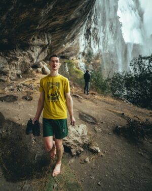 Adam Ondra Instagram - This year in spring, having a couple of rainy days in Southern France 🇫🇷, I made a visit on a particularly awful rainy day to this place, and I was able to climb these impossible moves and make an ascent of Inga, 8c /9a ☝️ Moves felt much more doable this time, and I think that my progression in lead climbing has not been that significant over the years, but my progress in bouldering has been huge 🔥 But bouldering has been absolutely crucial to really push these boundaries and make a step from 9a to 9b and then to 9c. The hardest routes in the world have very difficult boulder moves 👊

Enjoy some cool photos by @pet.phot from this amazing sector Deverse, Gorges du Loup crag, and watch the new video on my YouTube channel. You can even check out the whole climb with my commentary in my YouTube membership section 🤜🤛 (Links are in the BIO).

Last but not least, you can get a cool poster from the Tango To Nik 8c  route right under the waterfall (which wasn't supposed to be there originally 😄 ) on my eshop.adamondra.com 👌

#climbing #rockclimbing #france

@mammut_swiss1862 @lasportivagram @euroholds @mix.it
@hudysport @rohlik.cz @sensfoods @211_zpmvcr @mercedesbenz_autojihlava @drwittczsk @the_playbook_house @veolia_cz Cardion