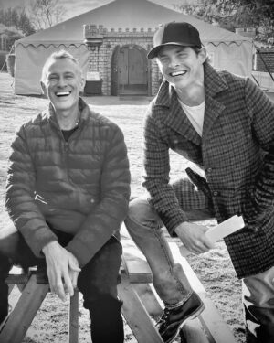 Adam Shankman Instagram - Happy bday to the actual nicest kid in town: @james_marsden . They don’t get any Cornier than you buddy. Love you to the mooooon and back. Everyone, give Prince Edward some loooooove! 🌽