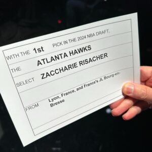 Adam Silver Instagram - The @atlhawks select @_zacch_10 first in the 2024 #NBADraft!